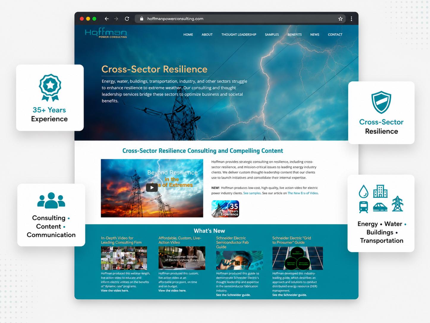 Hoffman Power Consulting website